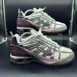 Vintage Nike shox 2005 excellent condition purple silver white womens size 9